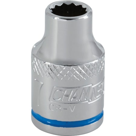 Channellock 3/8 In. Drive 7 mm 12-Point Shallow Metric Socket 346985